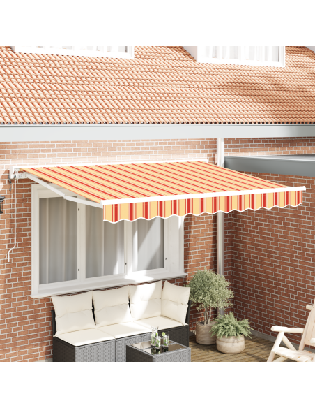 Tenda Retrattile Multicolore 350 x 200 cm Poliestere e Metallo