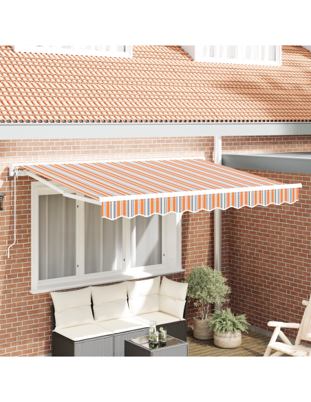 Tenda Retrattile Blu Marino 350x200 cm Tessuto