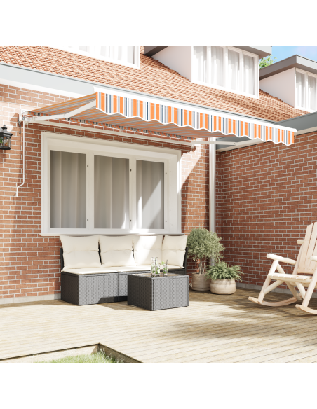 Tenda Retrattile Blu Marino 350x200 cm Tessuto