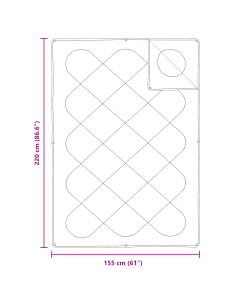 Set di Piumoni con cuscino 2 pcs Bianco Microfibra