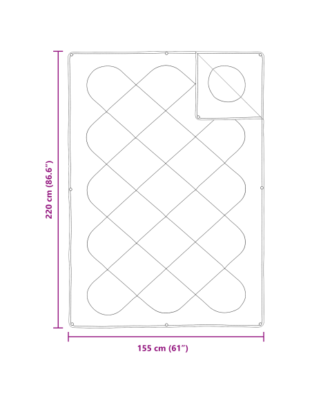Piumone con cuscino 2 pcs Bianco 155 x 220 cm Microfibra