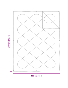 Set di Piumoni con cuscino 2 pcs Bianco Microfibra