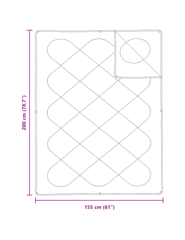 Set di Piumoni con cuscino 2 pcs Bianco Microfibra