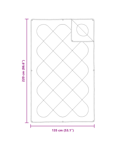 Set di Piumoni con cuscino 2 pcs Bianco Microfibra