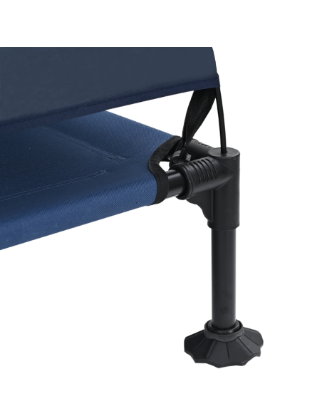 Letto rialzato per cani con tetto removibile blu navy XL Acciaio