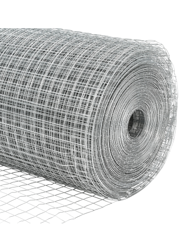Recinzione in Rete Saldato Argento 0.4 x 10 m