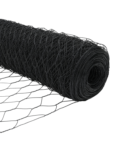 Recinzione Esagonale Grigio 0,8 x 25 m PVC