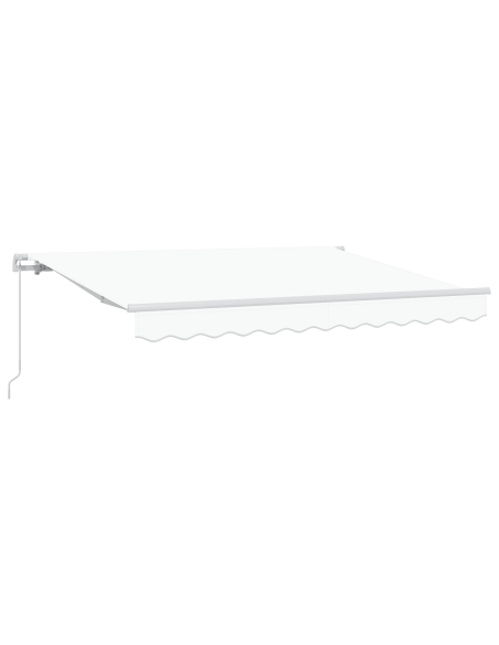Tenda Retrattile Bianco 350x200 cm 350 x 200 cm 3,5 x 2 m