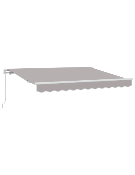 Tenda Retrattile Grigio chiaro e Bianco