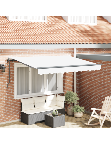 Tenda Retrattile Bianco e Antracite