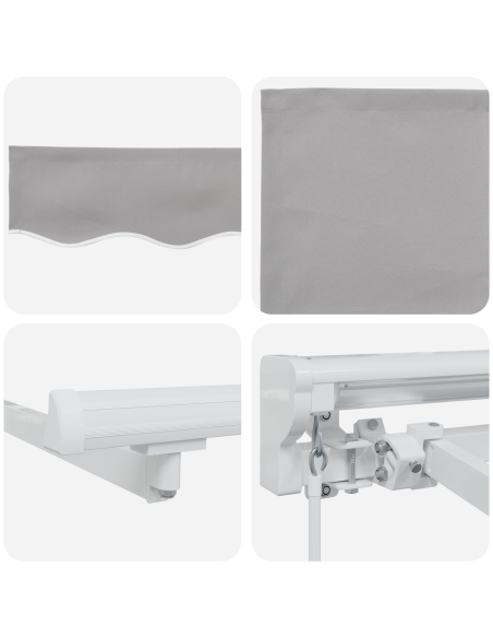 Tenda Retrattile Grigio chiaro 350x200 cm