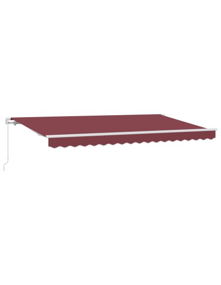 Tenda Retrattile Rosso borgogna e Bianco