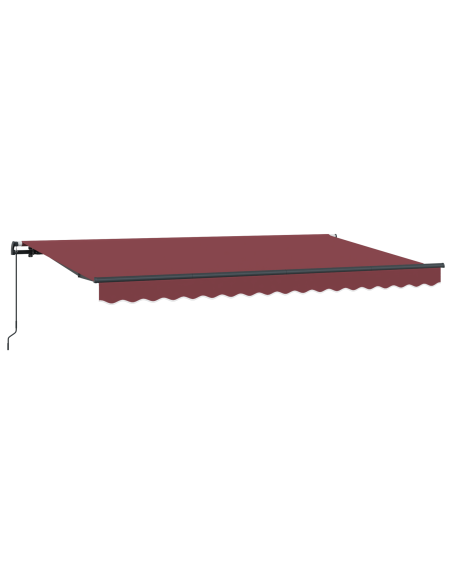 Tenda Retrattile Rosso borgogna e Antracite