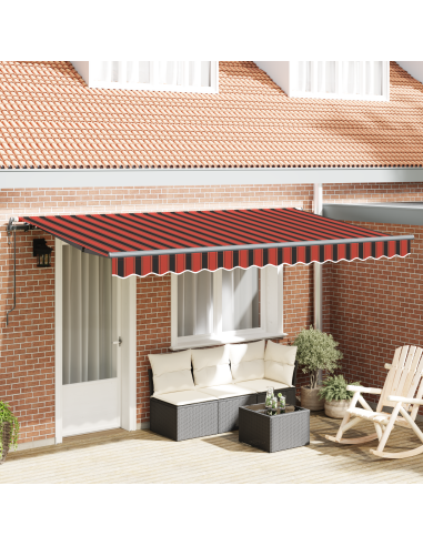 Tenda Retrattile Arancione 350 x 200 cm Tessuto