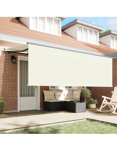 Tenda Retrattile Crema 350 x 200 cm Poliestere e Alluminio