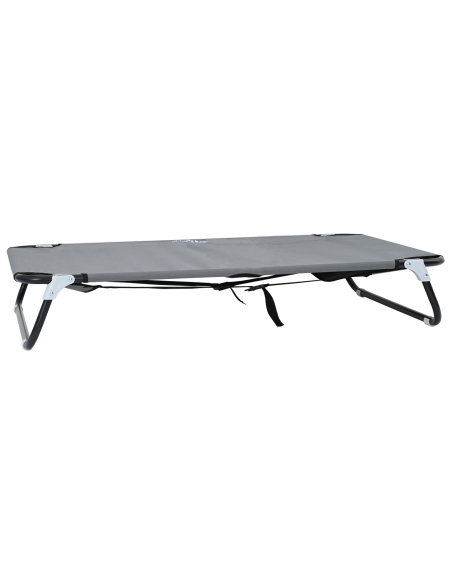 Letto per Cani Grigio chiaro 90 x 55 x 18 cm Acciaio