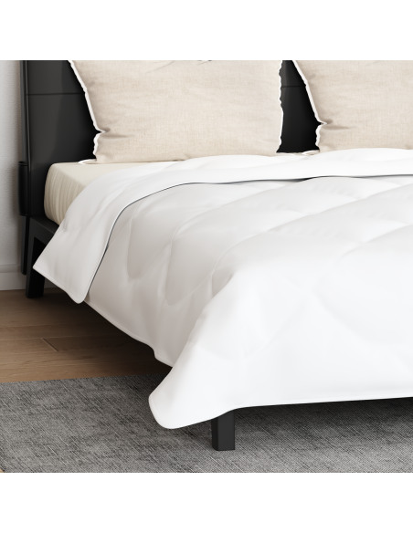 Duvet Invernale con cuscino 3 pcs Bianco Microfibra