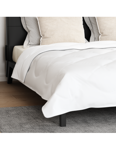 Piumone con cuscino 3 pcs Bianco Microfibra