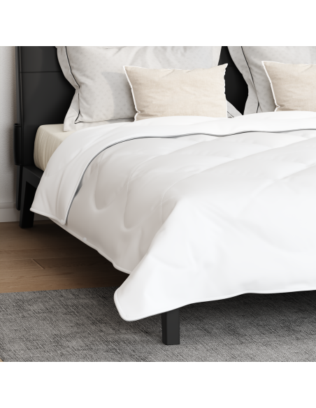 Piumone con cuscino 3 pcs Bianco Microfibra