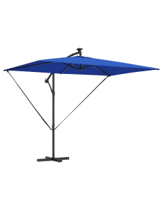 Ombrellone Azzurro 294 x 200 x 270 cm Poliestere e Alluminio