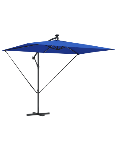 Ombrellone Azzurro 294 x 200 x 270 cm Poliestere e Alluminio