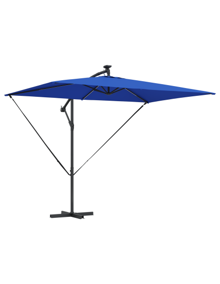 Ombrellone Azzurro 294 x 200 x 270 cm Poliestere e Alluminio