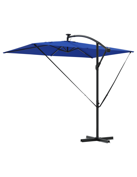 Ombrellone Azzurro 294 x 200 x 270 cm Poliestere e Alluminio