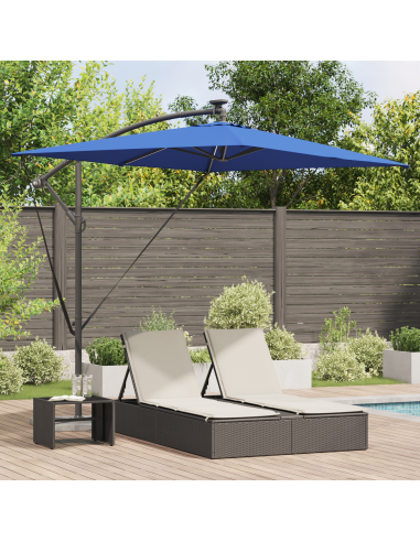 Ombrellone Azzurro 294 x 200 x 270 cm Poliestere e Alluminio