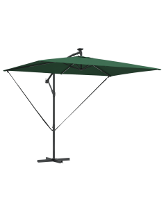 Ombrellone Verde 294 x 200 x 270 cm Poliestere e Alluminio