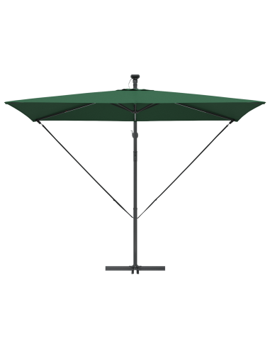 Ombrellone Verde 294 x 200 x 270 cm Poliestere e Alluminio