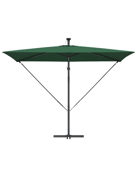 Ombrellone Verde 294 x 200 x 270 cm Poliestere e Alluminio