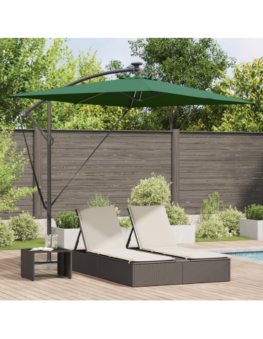 Ombrellone Verde 294 x 200 x 270 cm Poliestere e Alluminio