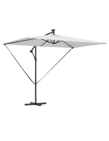 Ombrellone Sabbia 294 x 200 x 270 cm Poliestere e Alluminio