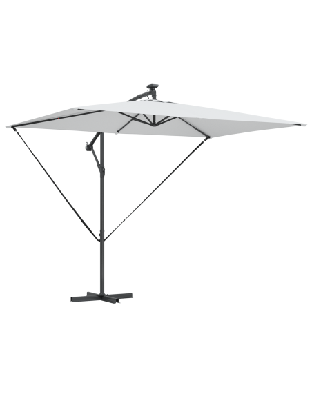 Ombrellone Sabbia 294 x 200 x 270 cm Poliestere e Alluminio