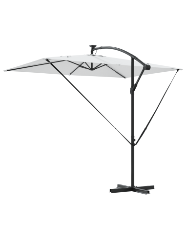 Ombrellone Sabbia 294 x 200 x 270 cm Poliestere e Alluminio