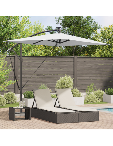 Ombrellone Sabbia 294 x 200 x 270 cm Poliestere e Alluminio