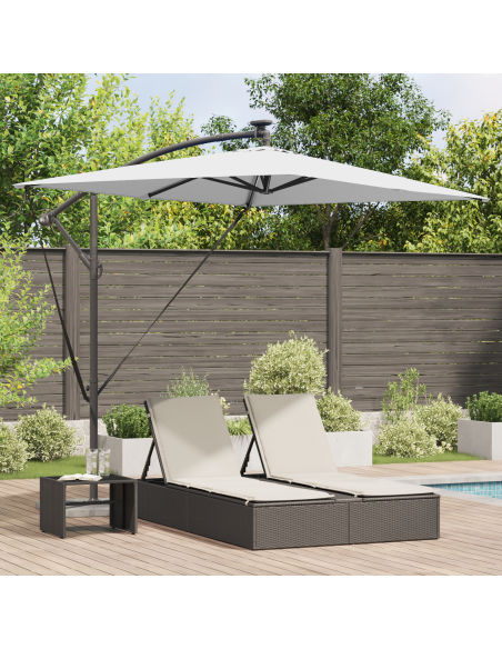 Ombrellone Sabbia 294 x 200 x 270 cm Poliestere e Alluminio