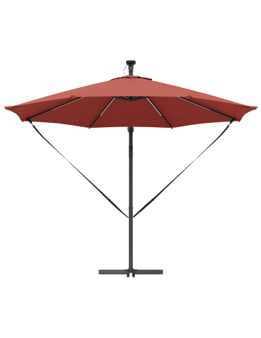 Ombrellone Terracotta 294 x 294 x 248 cm Poliestere e Alluminio