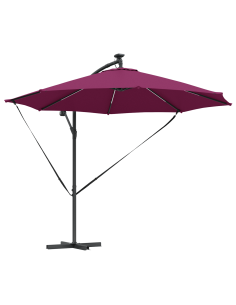 Ombrellone Rosso Bordeaux 294 x 294 x 248 cm