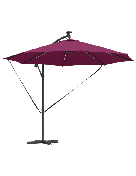 Ombrellone Rosso Bordeaux 294 x 294 x 248 cm