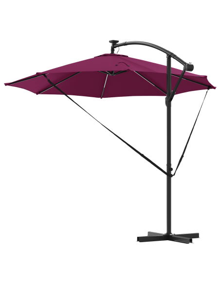 Ombrellone Rosso Bordeaux 294 x 294 x 248 cm