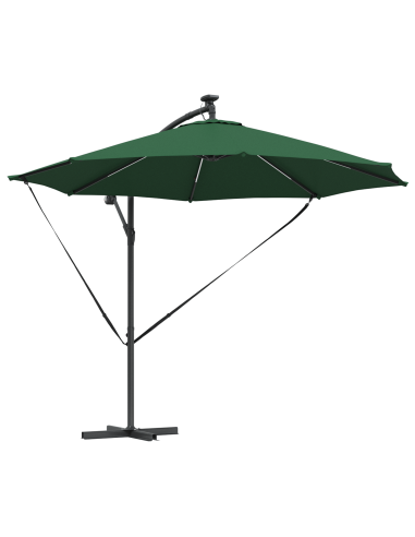 Ombrellone Verde 294 x 294 x 248 cm Poliestere e Alluminio