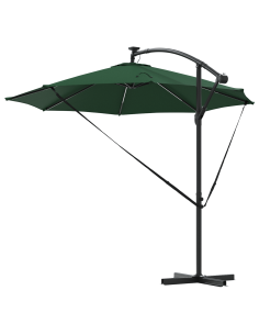 Ombrellone Verde 294 x 294 x 248 cm Poliestere e Alluminio 2