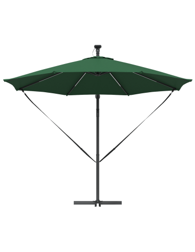 Ombrellone Verde 294 x 294 x 248 cm Poliestere e Alluminio