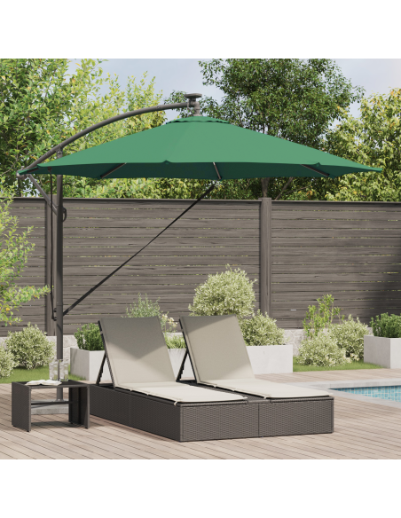 Ombrellone Verde 294 x 294 x 248 cm Poliestere e Alluminio