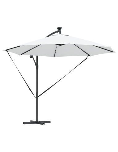 Ombrellone Sabbia 294 x 294 x 248 cm Poliestere e Alluminio