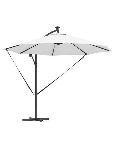 Ombrellone Sabbia 294 x 294 x 248 cm Poliestere e Alluminio