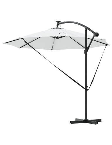 Ombrellone Sabbia 294 x 294 x 248 cm Poliestere e Alluminio