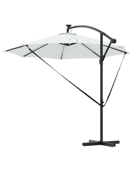 Ombrellone Sabbia 294 x 294 x 248 cm Poliestere e Alluminio