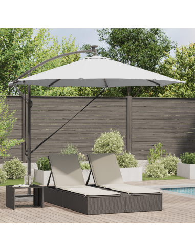 Ombrellone Sabbia 294 x 294 x 248 cm Poliestere e Alluminio